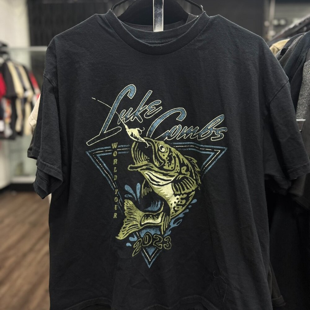 Luke Combs 2023 World Tour T-Shirt Men’s XL | Vintage Country Concert Tee Black